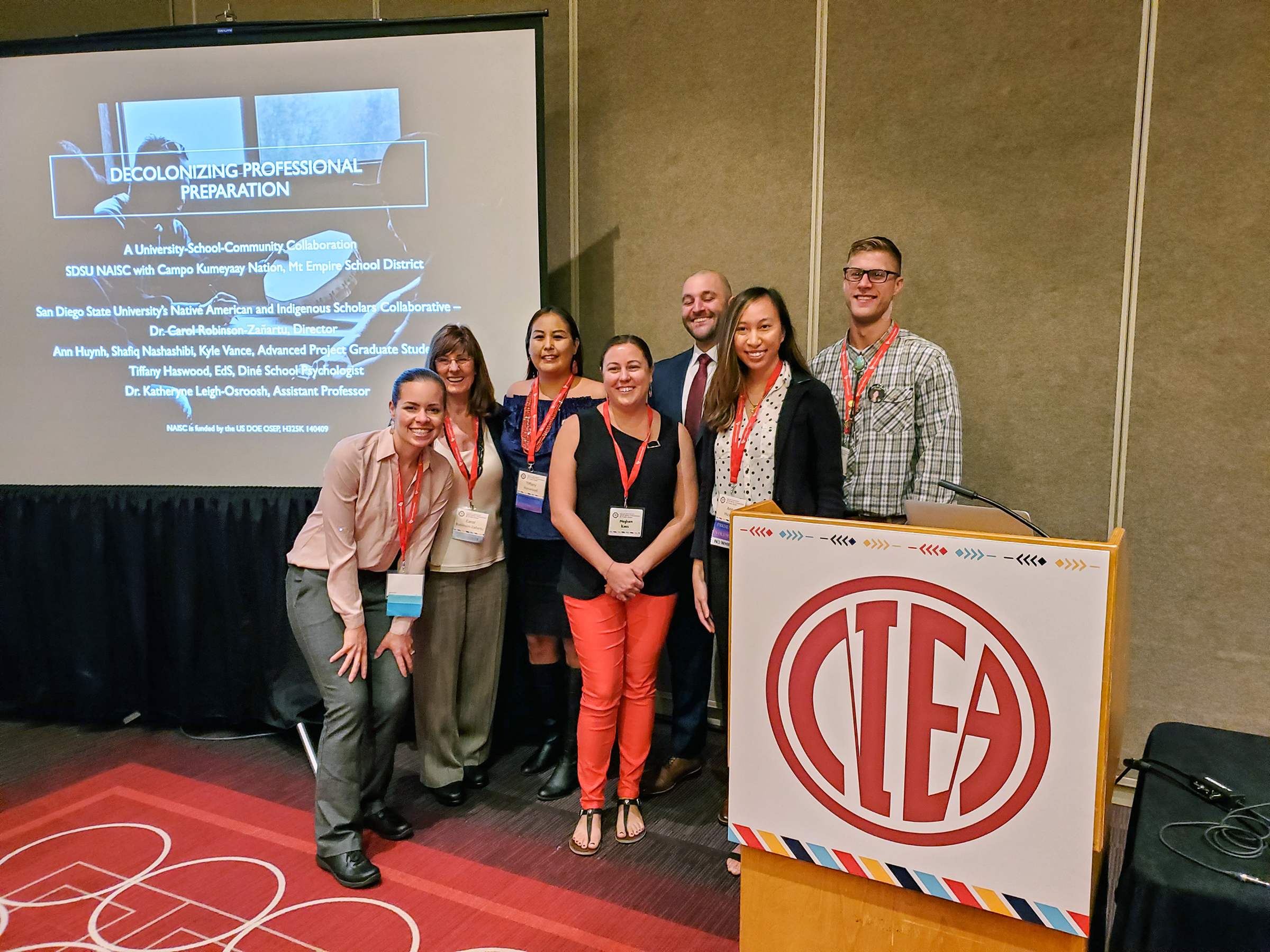 SHPA scholars present their work at the NIEA convention.