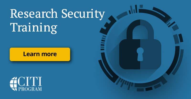 Research Security Training CITI
