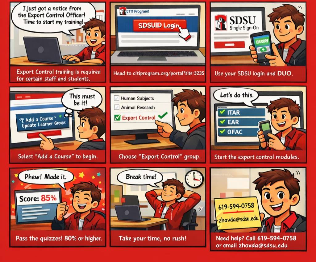 CITI Export Control Comic
