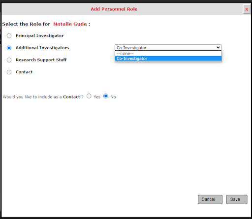 Personnel Change Step 4